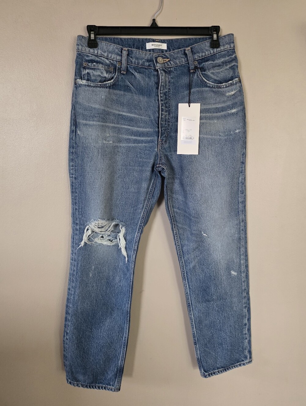 NWT Moussy Vintage Marshall Boy Skinny in Blue Women's Size 31